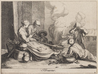 KG 03280
          <br/>
          Februari: pannekoeken bakken
          <br/>
          <em>Bloemaert, Frederick (1614/17 -1669)</em>